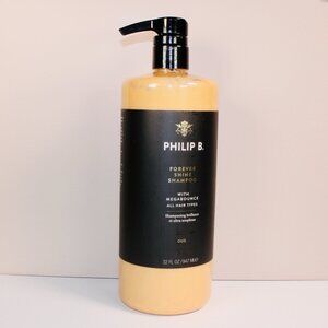 PHILIP B. Forever Shine SHAMPOO w/Megabounce Oud 32 fl oz Includes Pump NEW!